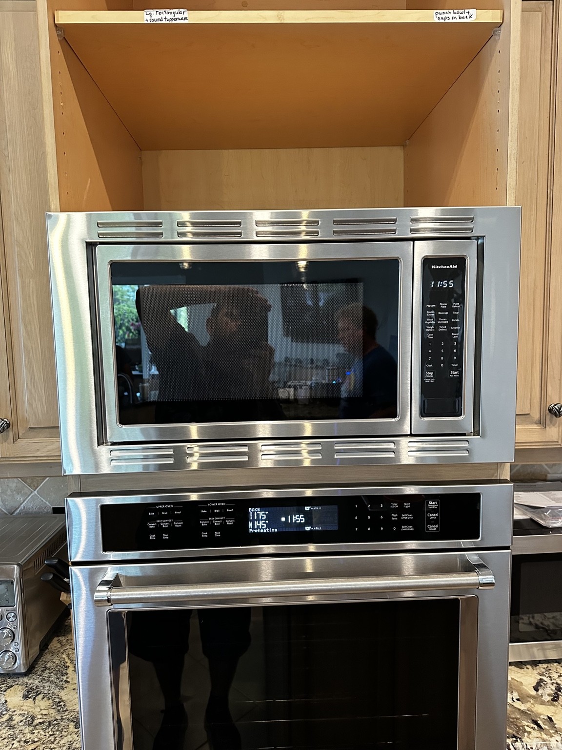 Microwave trim installation detail